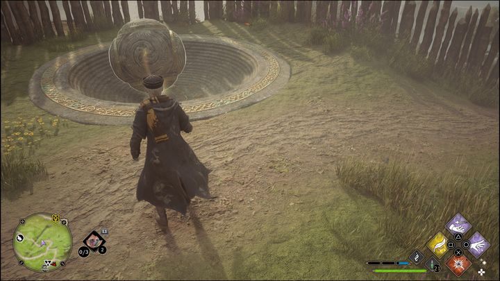 Gdy drzwi finalnie się otworzą, przekierujcie kulę do dedykowanego miejsca, które znajduje się za mostem - Hogwarts Legacy: Jezioro Marunweem - wszystkie Łamigłówki Merlina - Hogwarts Legacy - poradnik do gry