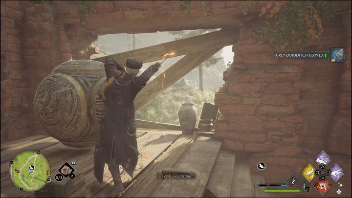 Po aktywowaniu Łamigłówki, skorzystajcie z zaklęcia Revelio, aby dowiedzieć się, gdzie znajduje się kula - Hogwarts Legacy: Jezioro Marunweem - wszystkie Łamigłówki Merlina - Hogwarts Legacy - poradnik do gry