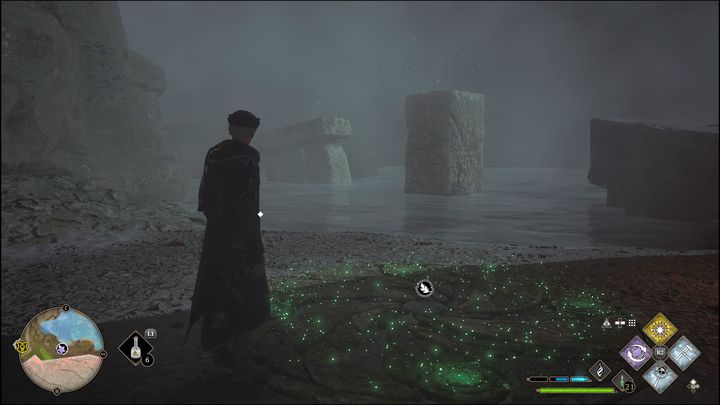 Jedyne co musicie zrobić, to wskoczyć na wszystkie kamienne platformy, aby zaliczyć zadanie - Hogwarts Legacy: Wybrzeże Kłusowników - wszystkie Łamigłówki Merlina - Hogwarts Legacy - poradnik do gry