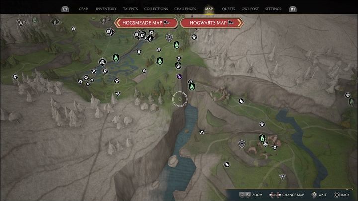 Link do mapy: Merlin Trial - Poidsear Coast #1 - Hogwarts Legacy: Wybrzeże Kłusowników - wszystkie Łamigłówki Merlina - Hogwarts Legacy - poradnik do gry