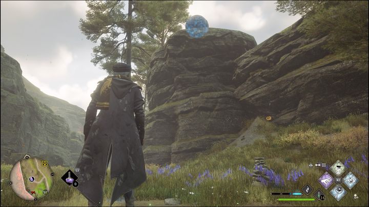 Po aktywacji Łamigłówki Merlina przed Wami na górze znajdywać się będzie wielka kula - Hogwarts Legacy: Południowy Rejon Hogwartu - wszystkie Łamigłówki Merlina - Hogwarts Legacy - poradnik do gry