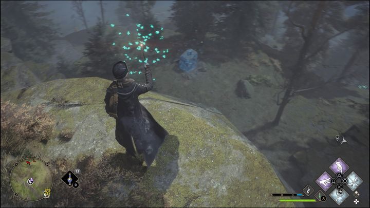 Waszym zadaniem będzie doprowadzenie motyli do trzech kamiennych obiektów - Hogwarts Legacy: Południowy Rejon Hogwartu - wszystkie Łamigłówki Merlina - Hogwarts Legacy - poradnik do gry