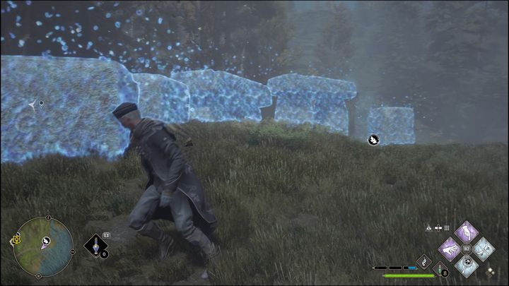 Jedyne co musicie zrobić, to nie spaść na ziemię, a lądować na innych platformach - Hogwarts Legacy: Południowy Rejon Hogwartu - wszystkie Łamigłówki Merlina - Hogwarts Legacy - poradnik do gry