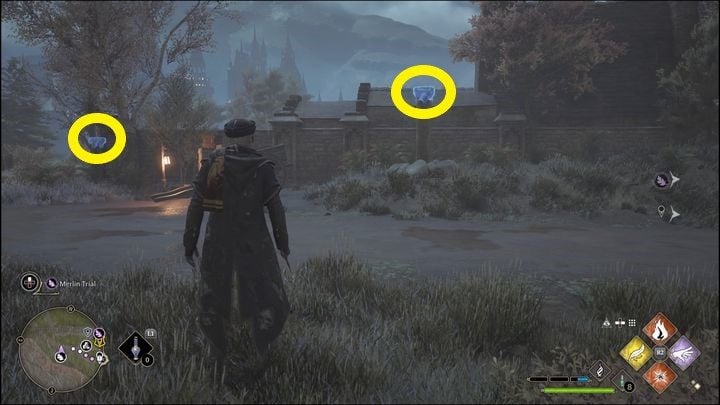 Po aktywowaniu Łamigłówki, skorzystajcie z zaklęcia Revelio - Hogwarts Legacy: Południowy Rejon Hogwartu - wszystkie Łamigłówki Merlina - Hogwarts Legacy - poradnik do gry