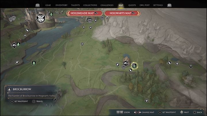 Link do mapy: Merlin Trial #12 (Hogwarts Valley) - Hogwarts Legacy: Dolina Hogwartu - wszystkie Łamigłówki Merlina - Hogwarts Legacy - poradnik do gry