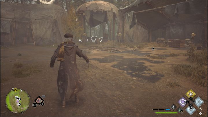 Jedna z nich jest ukryta głębiej w obozie - Hogwarts Legacy: Dolina Hogwartu - wszystkie Łamigłówki Merlina - Hogwarts Legacy - poradnik do gry