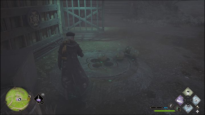 W całym obozie znajdują się trzy specjalnie dedykowane miejsca, w które trzeba włożyć mniejsze kule - Hogwarts Legacy: Dolina Hogwartu - wszystkie Łamigłówki Merlina - Hogwarts Legacy - poradnik do gry