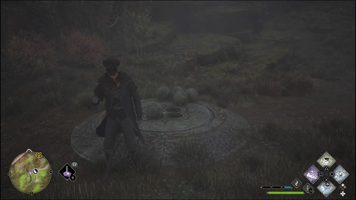 Nie pozostaje potem nic innego, jak doprowadzić je do specjalnych miejsc widocznych na zdjęciu - Hogwarts Legacy: Dolina Hogwartu - wszystkie Łamigłówki Merlina - Hogwarts Legacy - poradnik do gry