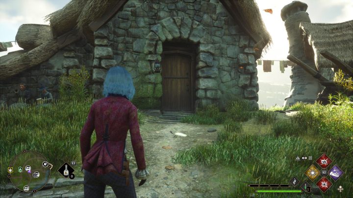 Ta skrzynia jest w Górnym Hogsfield (Upper Hogsfield) - Hogwarts Legacy: Skrzynie skarbów Dolina Hogsmeade (Hogsmeade Valley) - Hogwarts Legacy - poradnik do gry