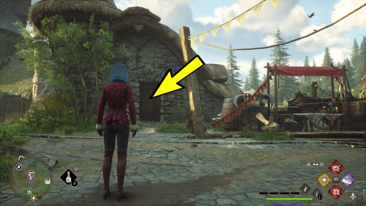 Kolejna skrzynia jest w Górnym Hogsfield (Upper Hogsfield), w domu przy stoisku handlarza - Hogwarts Legacy: Skrzynie skarbów Dolina Hogsmeade (Hogsmeade Valley) - Hogwarts Legacy - poradnik do gry