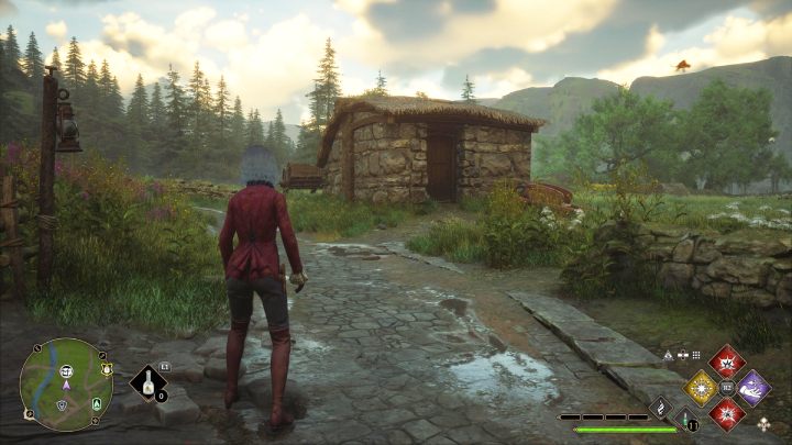 Ostatnia skrzynia jest w Górnym Hogsfield (Upper Hogsfield) - Hogwarts Legacy: Skrzynie skarbów Dolina Hogsmeade (Hogsmeade Valley) - Hogwarts Legacy - poradnik do gry