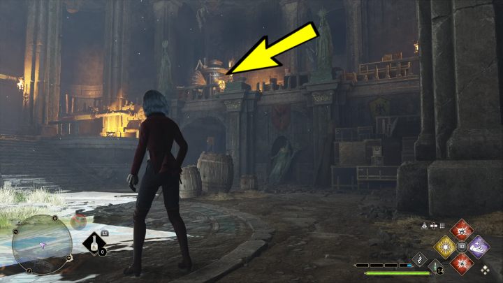 Idźcie prosto i w pokoju z beczkami skręćcie w prawo - Hogwarts Legacy: Skrzynie skarbów Północny Rejon Hogwartu (North Hogwarts Region) - Hogwarts Legacy - poradnik do gry