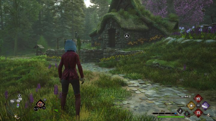 Ta skrzynia jest w Dolnym Hogsfield (Lower Hogsfield), w domu obok punktu szybkiej podróży - Hogwarts Legacy: Skrzynie skarbów Południowy Rejon Hogwartu (South Hogwarts Region) - Hogwarts Legacy - poradnik do gry