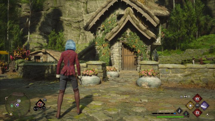 Następna skrzynia z wioski Aranshire jest w domu porośniętm winoroślami - Hogwarts Legacy: Skrzynie skarbów Południowy Rejon Hogwartu (South Hogwarts Region) - Hogwarts Legacy - poradnik do gry