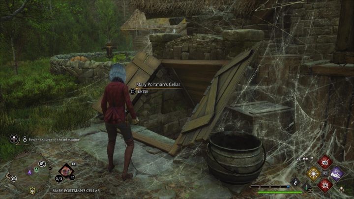 Ta skrzynia jest w Piwnicy Mary Portman (Mary Portmans Cellar) w Aranshire - Hogwarts Legacy: Skrzynie skarbów Południowy Rejon Hogwartu (South Hogwarts Region) - Hogwarts Legacy - poradnik do gry