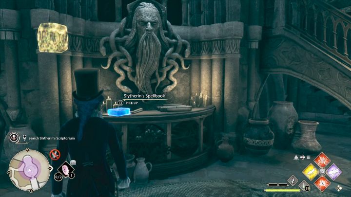 Podnieście książkę przy posągu Salazara i porozmawiajcie z Sebastianem - Hogwarts Legacy: W cieniu nauki (In the Shadow of the Study) - Hogwarts Legacy - poradnik do gry