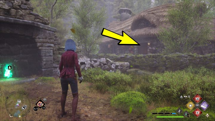 Pierwsza ze skrzyń z Brockburrow jest w domu obok punktu szybkiej podróży - Hogwarts Legacy: Skrzynie skarbów Dolina Hogwartu (Hogwarts Valley) - Hogwarts Legacy - poradnik do gry