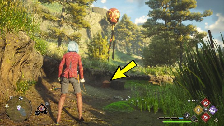 Ostatnia skrzynia z Brockburrow jest przy małym stawie, niedaleko balona - Hogwarts Legacy: Skrzynie skarbów Dolina Hogwartu (Hogwarts Valley) - Hogwarts Legacy - poradnik do gry