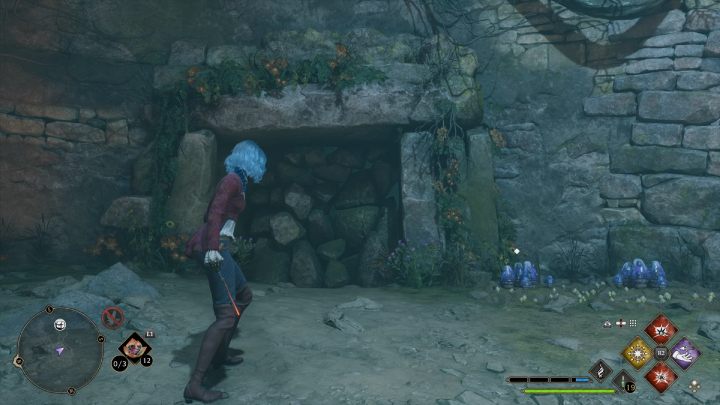 Zeskoczcie w dół i usuńcie gruz po lewej stronie pomieszczenia zaklęciem Confringo - Hogwarts Legacy: Skrzynie skarbów Dolina Hogwartu (Hogwarts Valley) - Hogwarts Legacy - poradnik do gry