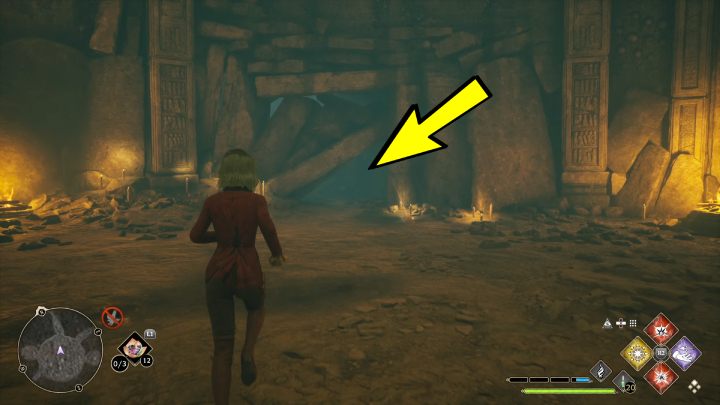 W głównej komnacie z sarkofagiem przejdzie przez zawalony tunel po prawej stronie - Hogwarts Legacy: Skrzynie skarbów Rejon Feldcroft (Feldcroft Region) - Hogwarts Legacy - poradnik do gry