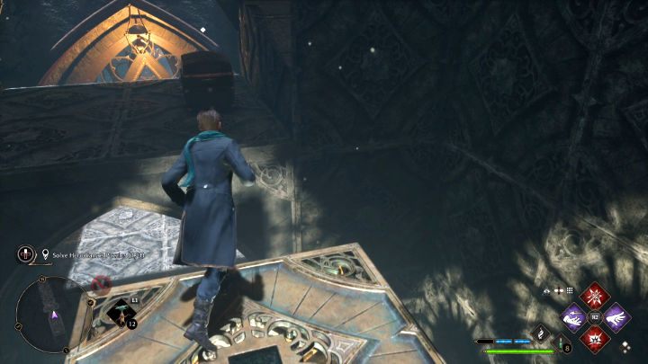 Wejdźcie na górę i przeskoczcie do skrzyni - znajdziecie tam losowy element ubrania - Hogwarts Legacy: Sala Herodiany (The Hall of Herodiana) - Hogwarts Legacy - poradnik do gry