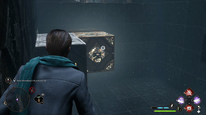 Jeszcze raz użyjcie Accio, aby przesunąć element w stronę wejścia do komnaty - Hogwarts Legacy: Sala Herodiany (The Hall of Herodiana) - Hogwarts Legacy - poradnik do gry