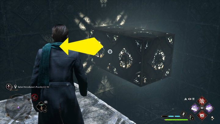 Po raz kolejny użyjcie Accio, aby utworzyć przejścia do wyjścia - Hogwarts Legacy: Sala Herodiany (The Hall of Herodiana) - Hogwarts Legacy - poradnik do gry