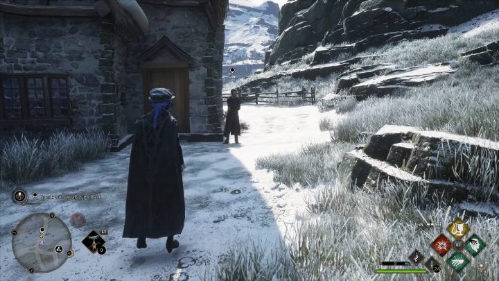 Agabus stoi niedaleko sklepu zielarza - Hogwarts Legacy: Podstawy szantażu (A Basis for Blackmail) - Hogwarts Legacy - poradnik do gry