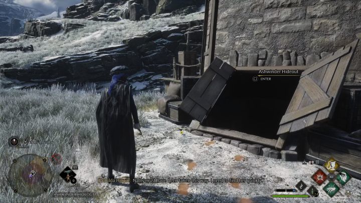 Ślady zaprowadzą Was do zejścia do piwnicy pod pubem - Hogwarts Legacy: Podstawy szantażu (A Basis for Blackmail) - Hogwarts Legacy - poradnik do gry