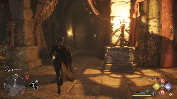 Natty znajduje się na drugim końcu kryjówki - Hogwarts Legacy: Podstawy szantażu (A Basis for Blackmail) - Hogwarts Legacy - poradnik do gry