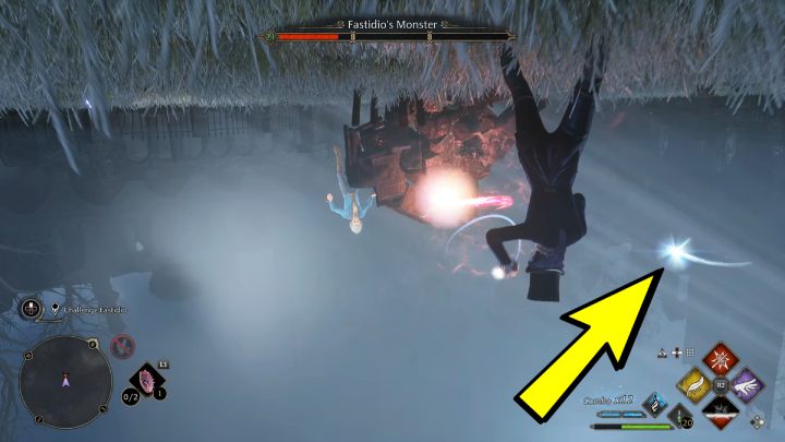 3 etap walki będzie nieco trudniejszy, złośliwy Poltergeist obróci ekran do góry nogami - Hogwarts Legacy: Jak pokonać potwora Fastidio (Fastidios Monster)? - Hogwarts Legacy - poradnik do gry