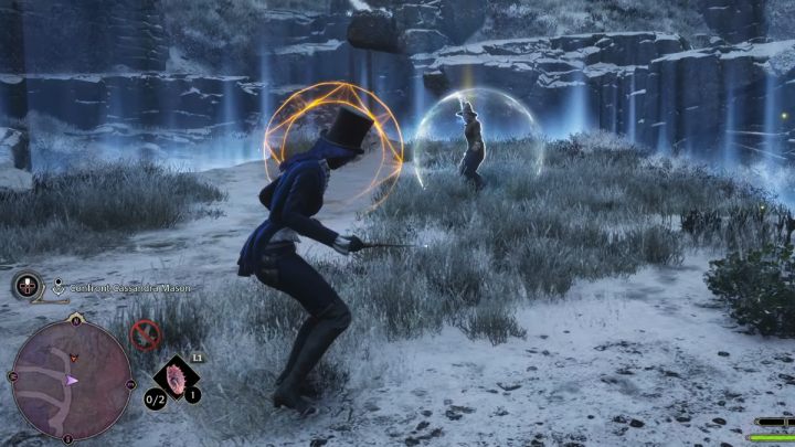 Gdy rozpocznie się drugi etap, czarownica zasłoni się za białą osłoną - Hogwarts Legacy: Jak pokonać Kasandrę Mason (Cassandra Mason)? - Hogwarts Legacy - poradnik do gry