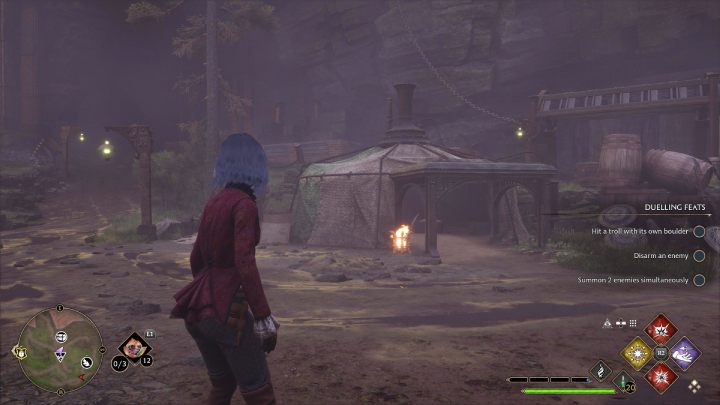 Gdy wyeliminujecie wszystkich wrogów, zajrzyjcie do jednego z namiotów w obozie - Hogwarts Legacy: Skrzynie skarbów Torfowiska Morza Południowego (South Sea Bog) - Hogwarts Legacy - poradnik do gry