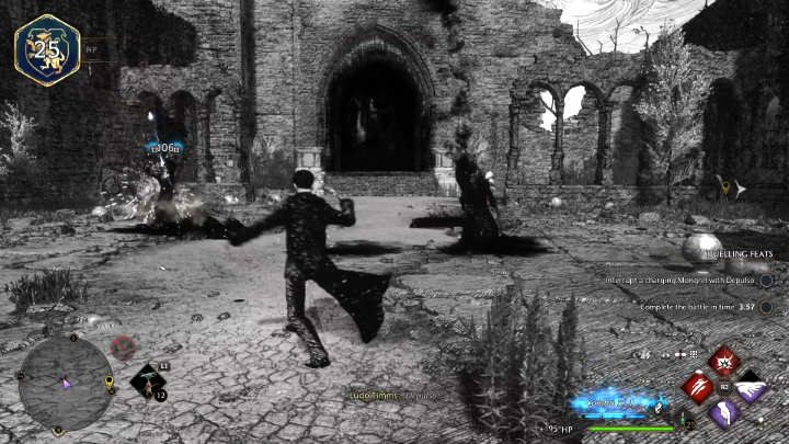 Na dziedzińcu czeka Was starcie z większą liczbą wrogów - Hogwarts Legacy: Próba Niam Fitzgerald (Niamh Fitzgeralds Trial) - Hogwarts Legacy - poradnik do gry