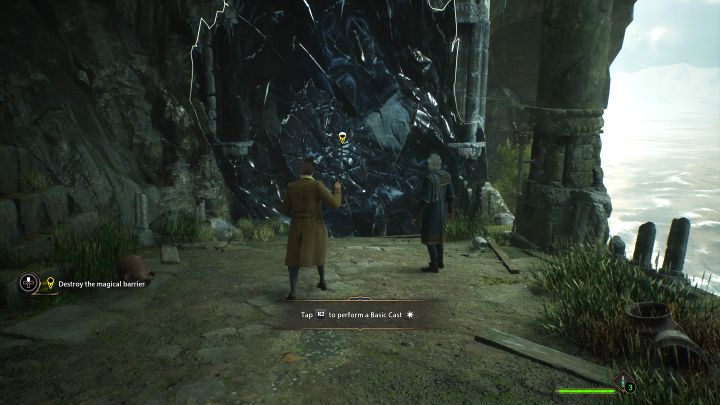 Uleczcie rannego bohatera zużywając lekarstwo (Eliksir Wiggenowy) - możecie to aktywować 1 przyciskiem w grze (dolny kierunek na krzyżaku pada) - Hogwarts Legacy: Droga do Hogwartu (The Path to Hogwarts) - Hogwarts Legacy - poradnik do gry