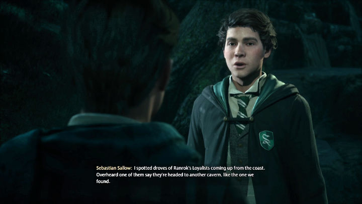 Po wyjściu z tunelu polećcie na spotkanie z Sebastianem - po drodze warto odkrywać nowe punkty szybkiej podróży - Hogwarts Legacy: W cieniu góry (In the Shadow of the Mountain) - Hogwarts Legacy - poradnik do gry