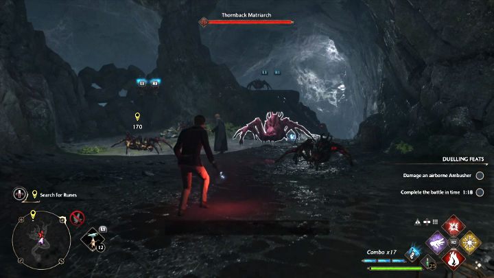 Zostaniecie zaatakowani przez pająki, a przeciwnicy będą nadciągać falami - Hogwarts Legacy: W cieniu góry (In the Shadow of the Mountain) - Hogwarts Legacy - poradnik do gry