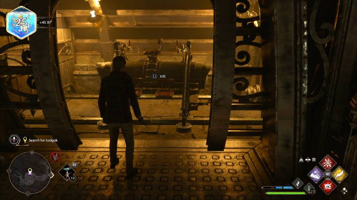Po wejściu do kopalni pokonajcie kilku przeciwników i wsiądźcie do wagonu, którym wjedziecie w głąb tej lokacji - Hogwarts Legacy: Lojalność Lodgoka (Lodgoks Loyalty) - Hogwarts Legacy - poradnik do gry