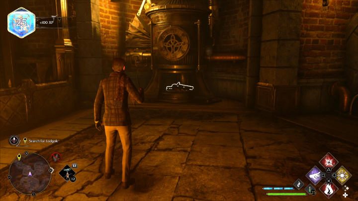 Dotrzecie do miejsca, w którym będziecie musieli stawić czoła kilku przeciwnikom - Hogwarts Legacy: Lojalność Lodgoka (Lodgoks Loyalty) - Hogwarts Legacy - poradnik do gry