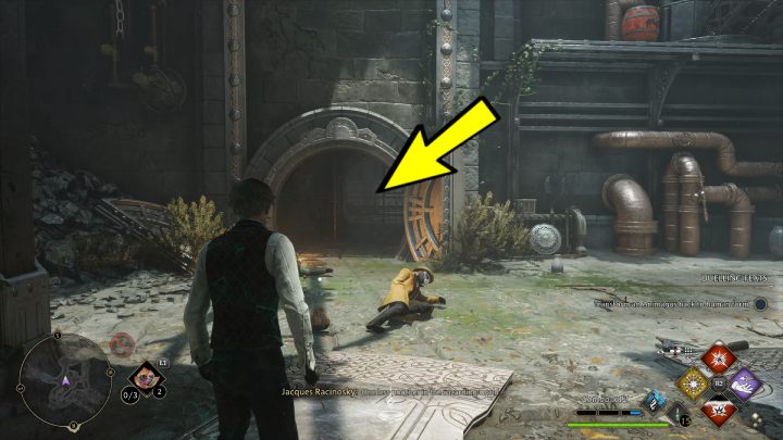 Przejdźcie przez okrągłe drzwi i podążajcie drogą - Hogwarts Legacy: Skrzynie skarbów Wybrzeże Kłusowników (Poidsear Coast) - Hogwarts Legacy - poradnik do gry