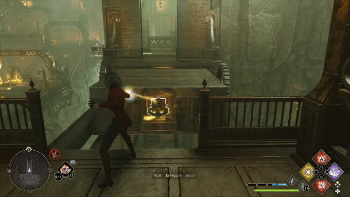 Przejdźcie po schodach do dalszej części kopalni - Hogwarts Legacy: Skrzynie skarbów Jezioro Marunweem (Marunweem Lake) - Hogwarts Legacy - poradnik do gry