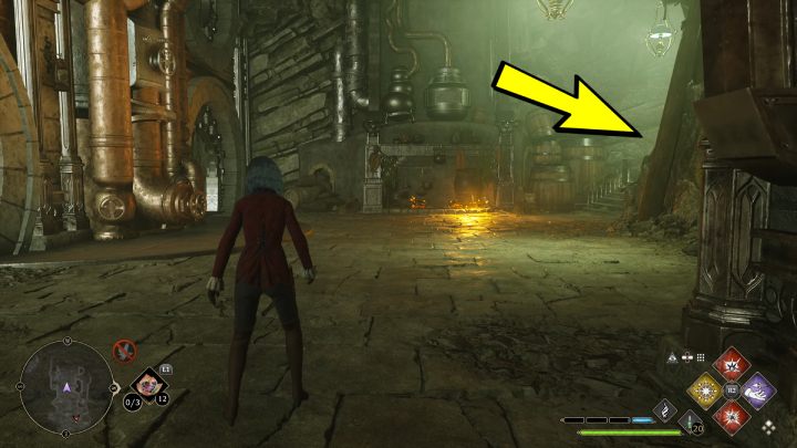 Wejdźcie po schodach po lewej stronie - Hogwarts Legacy: Skrzynie skarbów Jezioro Marunweem (Marunweem Lake) - Hogwarts Legacy - poradnik do gry