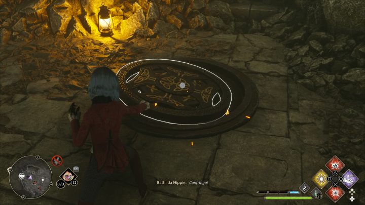 Idźcie korytarzem, aż dotrzecie do włazu na podłodze - Hogwarts Legacy: Skrzynie skarbów Jezioro Marunweem (Marunweem Lake) - Hogwarts Legacy - poradnik do gry