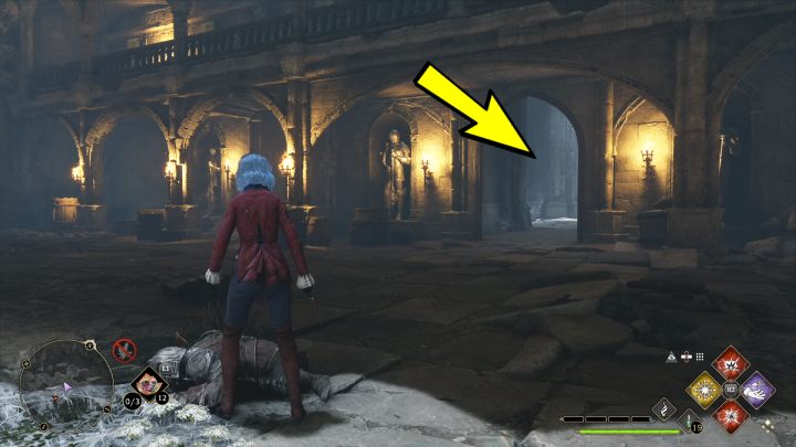 Druga skrzynia jest w małym pomieszczeniu po prawej stronie komnaty - Hogwarts Legacy: Skrzynie skarbów Jezioro Marunweem (Marunweem Lake) - Hogwarts Legacy - poradnik do gry