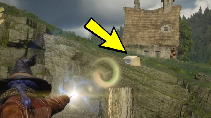 Latające strony złapiecie używając zaklęcia Accio - Hogwarts Legacy: Jak szukać stron przewodnika (Field Guide Pages)? - Hogwarts Legacy - poradnik do gry