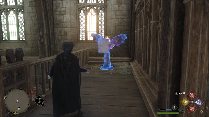 W Hogwarcie natraficie też na niewielkie paleniska (braziers) z podobizną smoka - Hogwarts Legacy: Jak szukać stron przewodnika (Field Guide Pages)? - Hogwarts Legacy - poradnik do gry