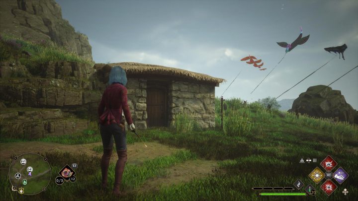 Trzecią skrzynię w Bainburgh znajdziecie w małej chatce przy latawcach - Hogwarts Legacy: Skrzynie skarbów Dwór Cape (Manor Cape) - Hogwarts Legacy - poradnik do gry