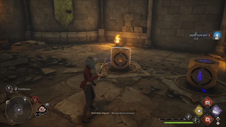 Podpalcie naczynie przy posągu po lewej stronie komnaty - Hogwarts Legacy: Skrzynie skarbów Dwór Cape (Manor Cape) - Hogwarts Legacy - poradnik do gry