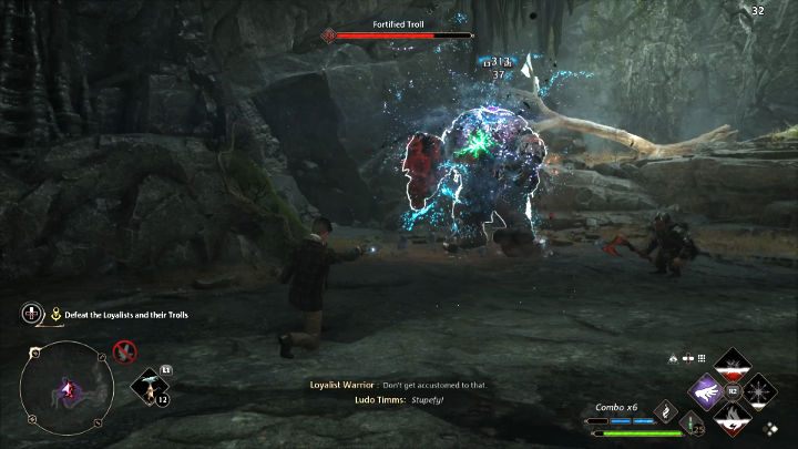 Dojdziecie do miejsca, w którym zostaniecie zaatakowani przez dwóch trolli i kilku pomniejszych przeciwników - Hogwarts Legacy: Ostatni skarbiec (The Final Repository) - Hogwarts Legacy - poradnik do gry