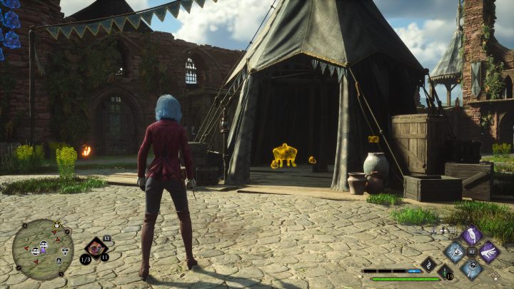 Dwie skrzynie są w obozie bandytów w zamku Clagmar - Hogwarts Legacy: Skrzynie skarbów Wybrzeże Clagmar (Clagmar Coast) - Hogwarts Legacy - poradnik do gry